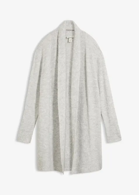 Cardigan lungo con collo a scialle, bonprix