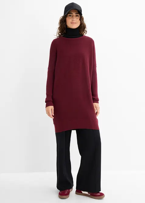 Maglione lungo in misto viscosa, bonprix