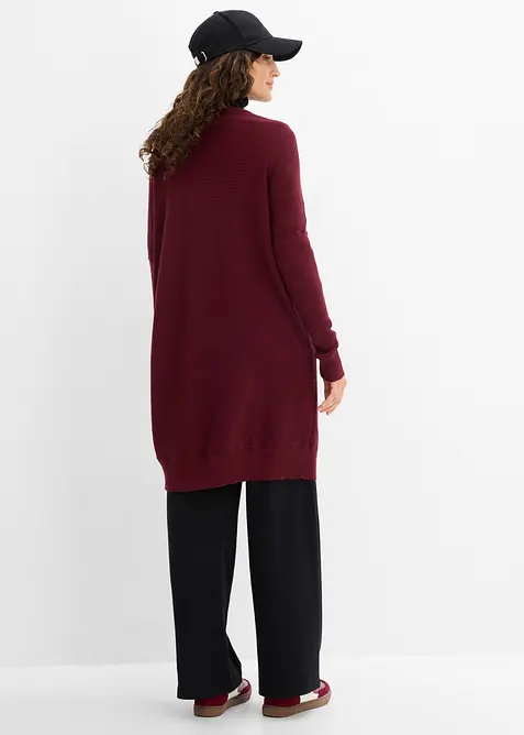 Maglione lungo in misto viscosa, bonprix
