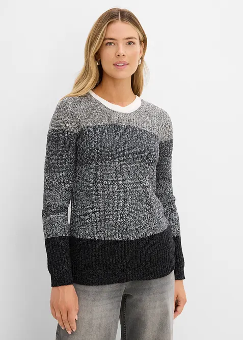 Maglione a fasce, bonprix