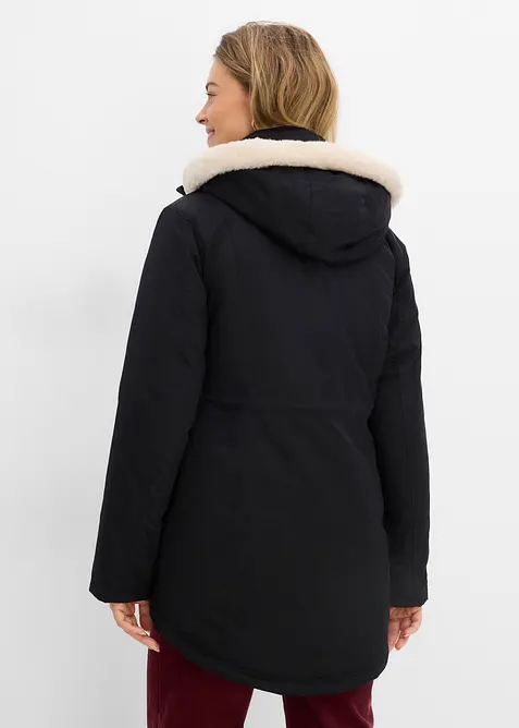 Parka imbottito con pelliccia sintetica, bonprix