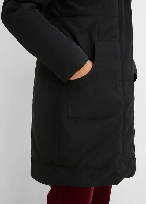 Cappotto corto leggermente imbottito con cappuccio, bonprix