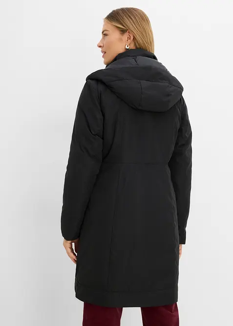 Cappotto corto leggermente imbottito con cappuccio, bonprix