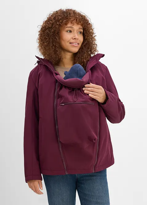 Giacca pr&eacute;maman 6 in 1 con inserto babywearing e giacca in pile staccabile, bonprix