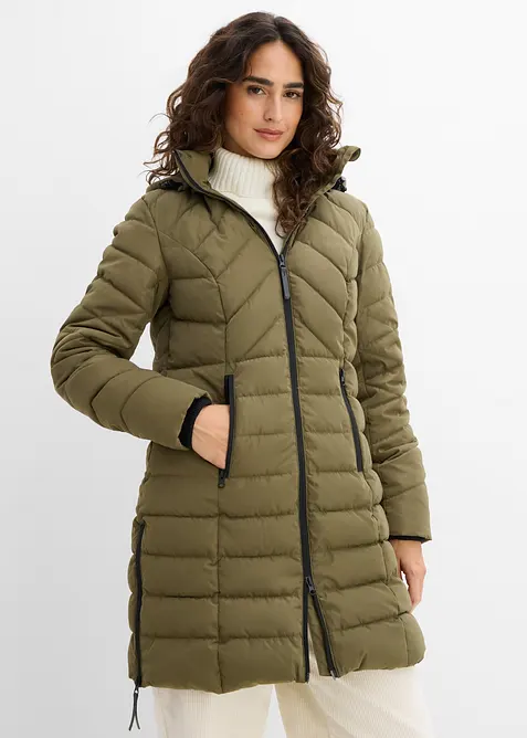 Giacca lunga trapuntata e imbottita, bonprix