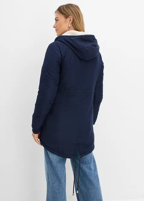Parka con pile teddy, bonprix