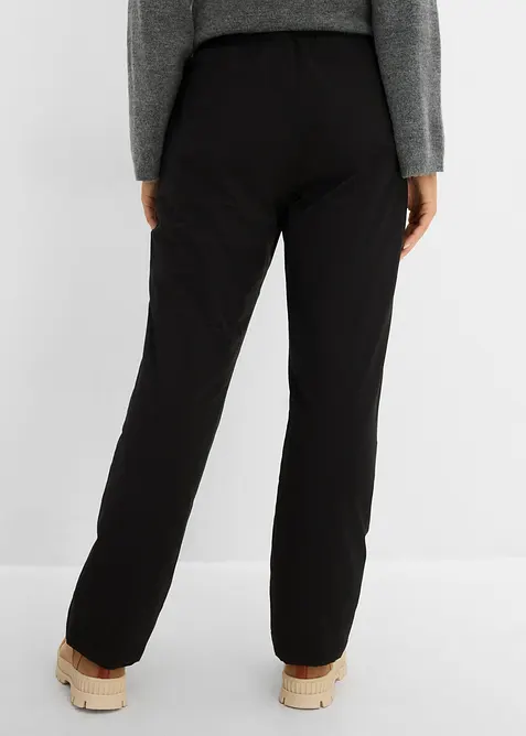 Pantaloni termici impermeabili con fodera in pile ed elastico in vita, bonprix