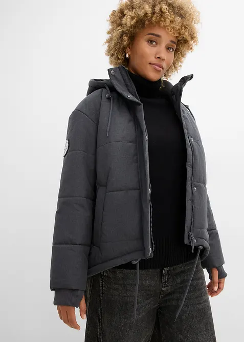 Giacca trapuntata outdoor idrorepellente, oversize, bonprix