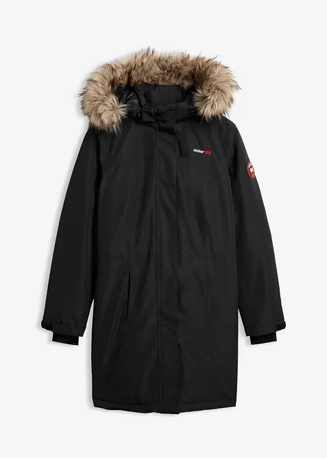Giubbotto outdoor  impermeabile e caldo con ecopelliccia, bonprix