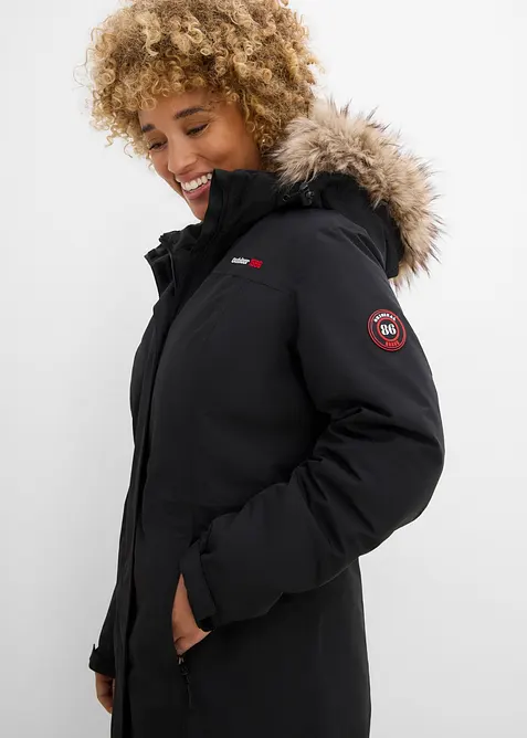 Giubbotto outdoor  impermeabile e caldo con ecopelliccia, bonprix