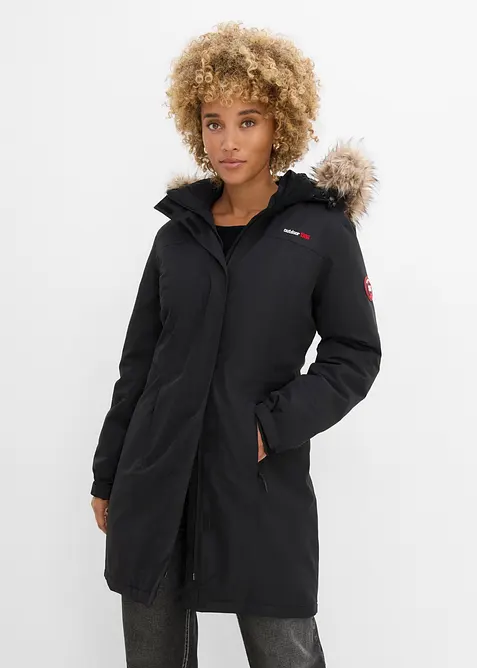 Giubbotto outdoor  impermeabile e caldo con ecopelliccia, bonprix