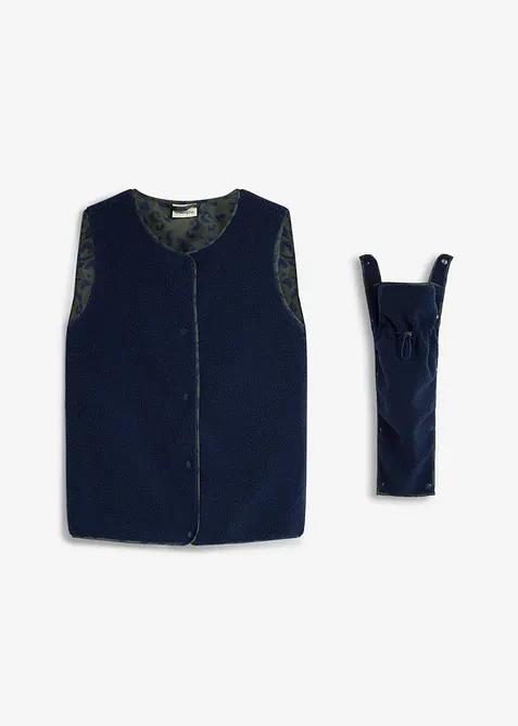 Gilet pr&eacute;maman 3 in 1 in morbido pile teddy con inserto babywearing (set 3 pezzi), bonprix