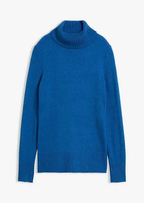 Maglione basic a collo alto in filato fine, bonprix