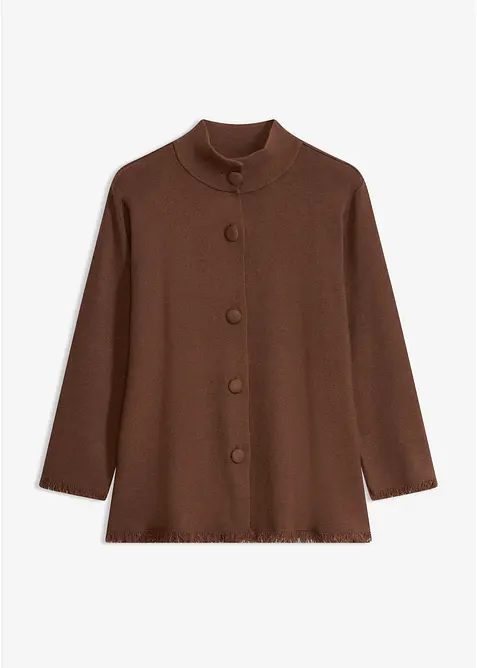 Cardigan con bordi sfrangiati, bonprix