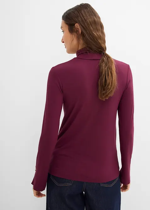 Maglia dolcevita con bottoni decorativi, bonprix