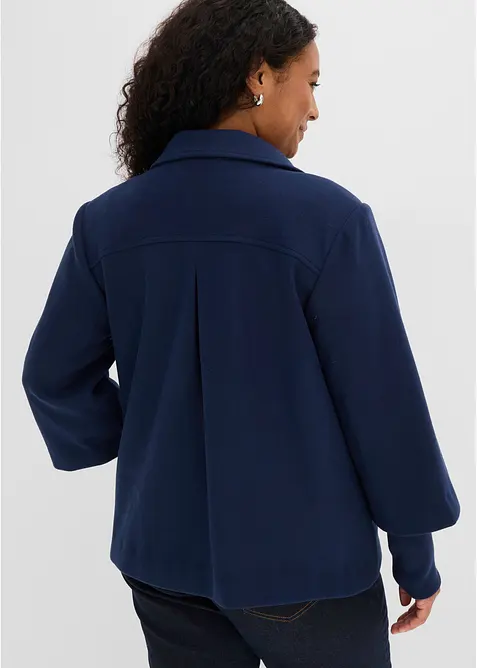 Caban con maniche in maglia, bonprix