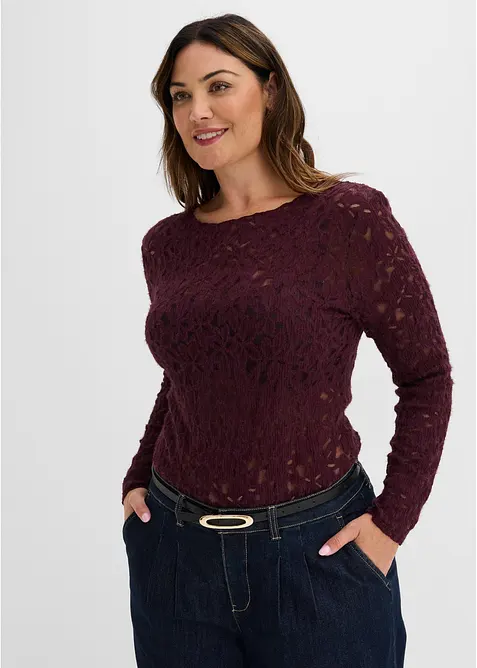 Body in pizzo soffice, bonprix