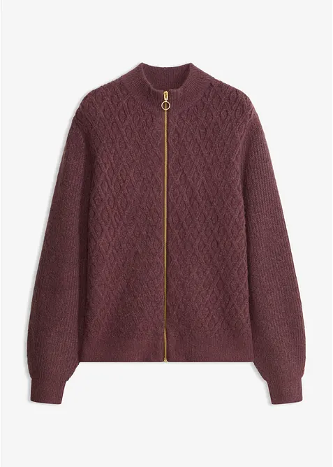 Cardigan con lavorazione a rombi, bonprix