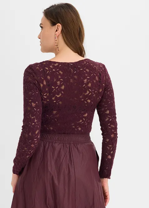 Body in pizzo soffice, bonprix