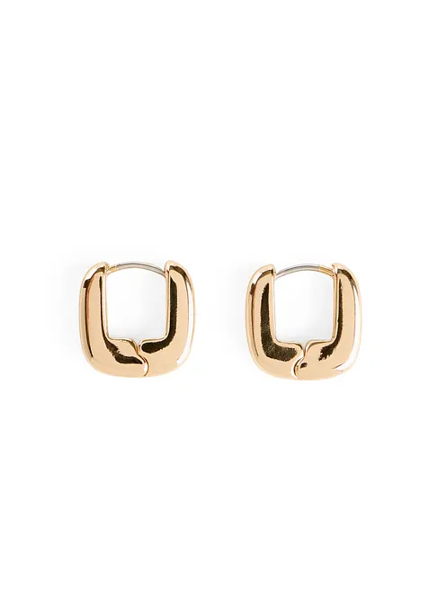 Orecchini a cerchio piccoli dalla forma geometrica, bonprix