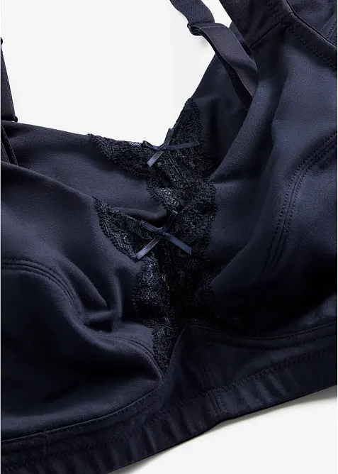 Reggiseno senza ferretto  con cotone biologico (pacco da 2), bonprix