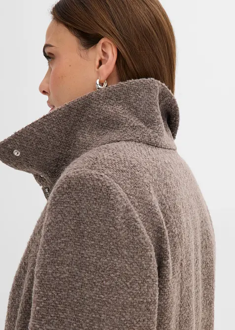 Cappotto corto da mezza stagione in simil lana, bonprix