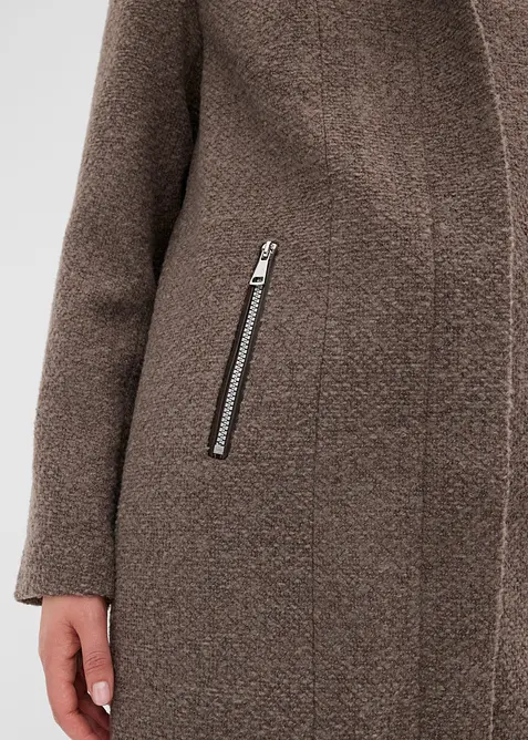 Cappotto corto da mezza stagione in simil lana, bonprix