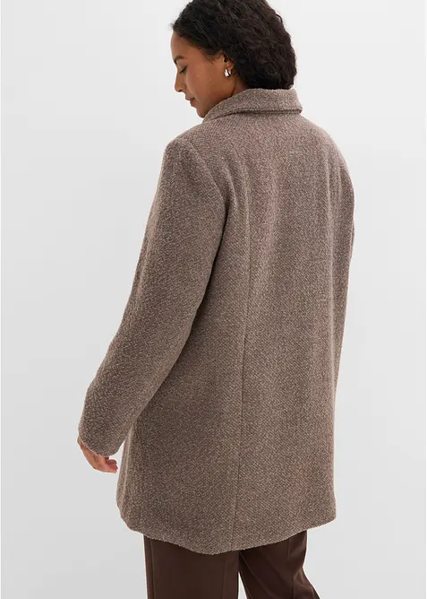 Cappotto corto da mezza stagione in simil lana, bonprix
