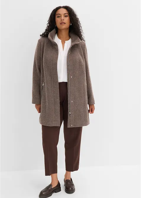 Cappotto corto da mezza stagione in simil lana, bonprix