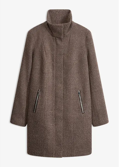 Cappotto corto da mezza stagione in simil lana, bonprix