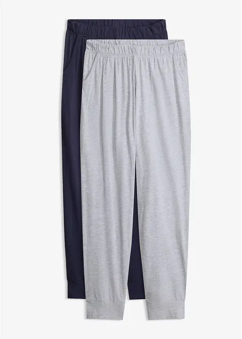 Pantaloni da pigiama lunghi (pacco da 2), bonprix