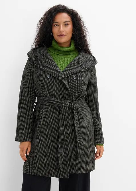 Cappotto corto in misto lana, bonprix