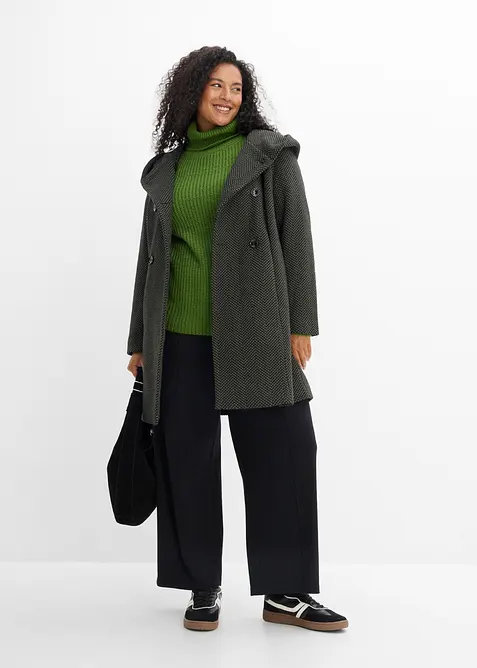 Cappotto corto in misto lana, bonprix
