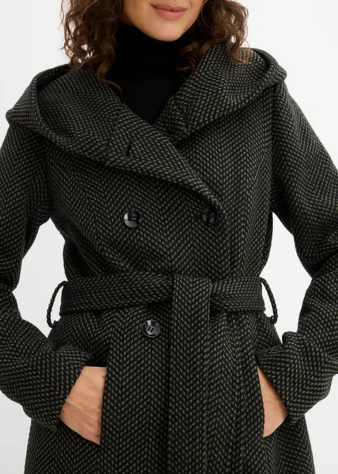 Cappotto corto in misto lana, bonprix
