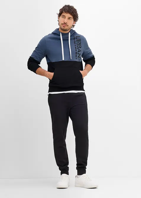 Felpa con cappuccio, slim fit, bonprix
