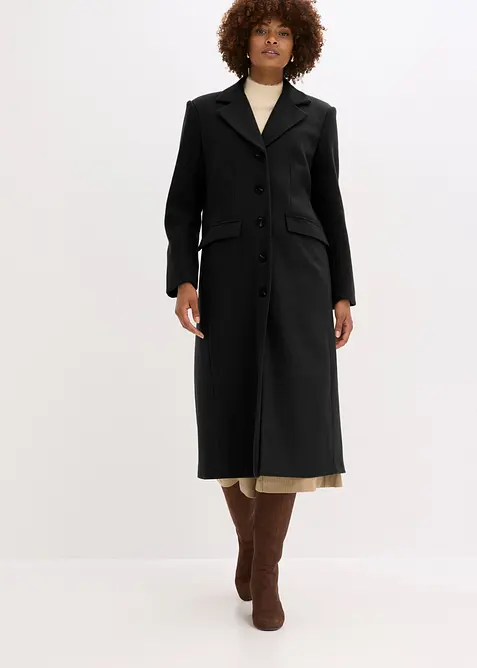 Cappotto lungo in simil lana, bonprix