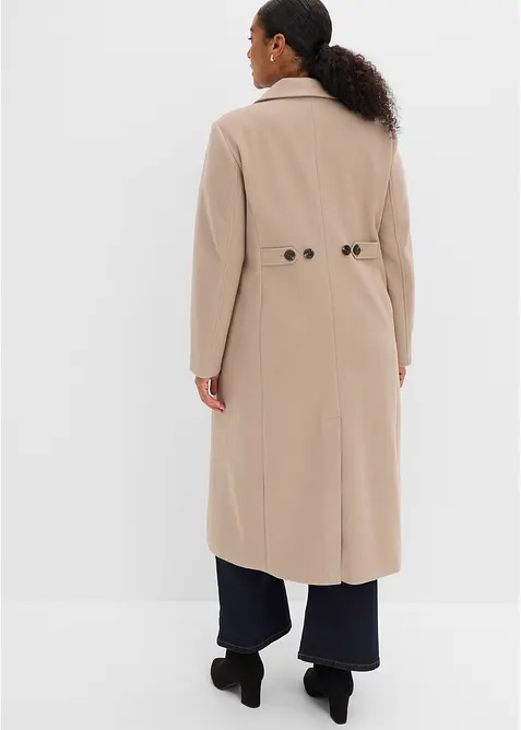Cappotto lungo in simil lana, bonprix