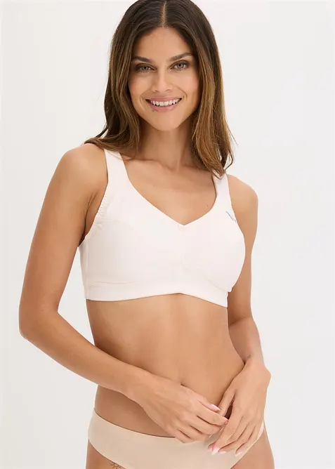 Reggiseno senza ferretto  con cotone biologico (pacco da 2), bonprix
