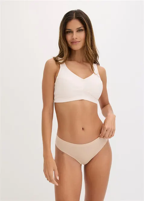 Reggiseno senza ferretto  con cotone biologico (pacco da 2), bonprix