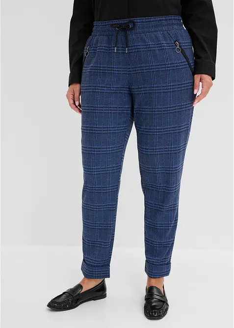 Pantaloni jacquard con elastico in vita, bonprix