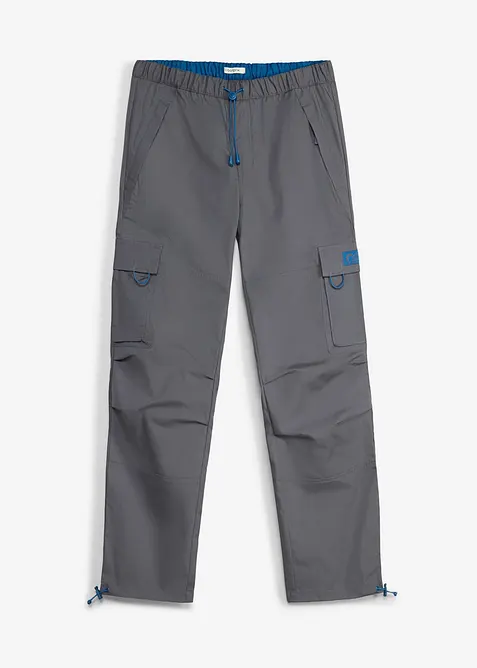 Pantaloni cargo con elastico in vita relaxed fit, straight, bonprix