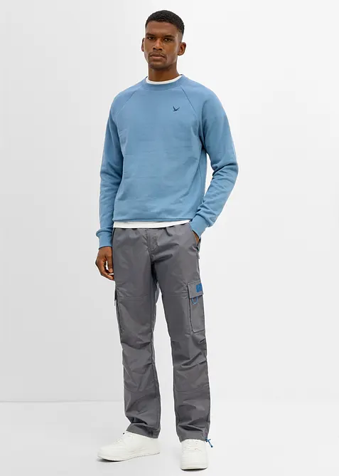 Pantaloni cargo con elastico in vita relaxed fit, straight, bonprix