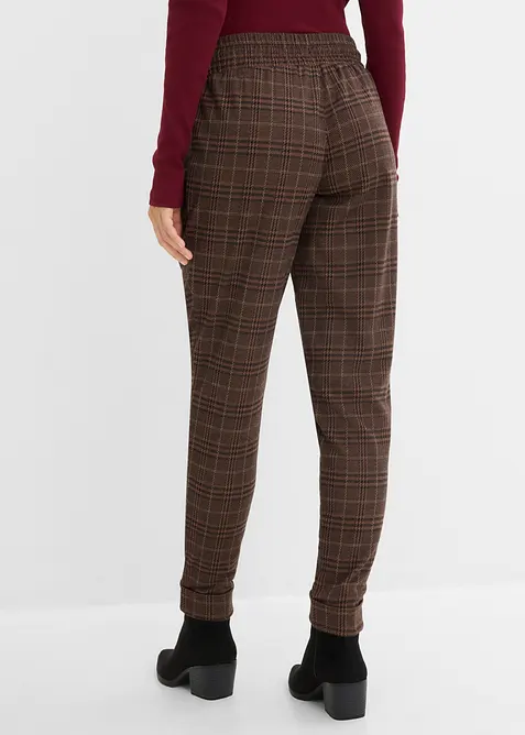 Pantaloni principe di Galles con elastico in vita, bonprix