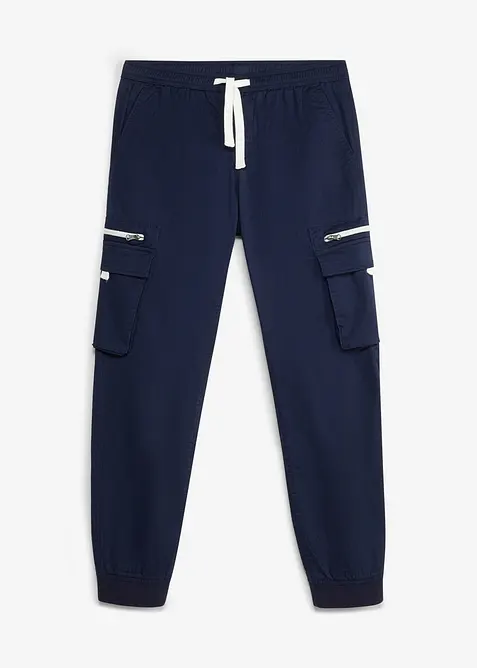 Pantaloni elasticizzati con elastico in vita, regular fit, bonprix