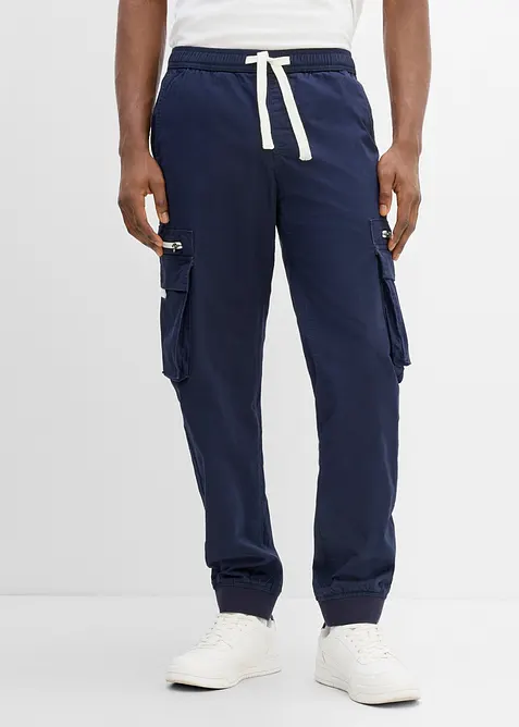 Pantaloni elasticizzati con elastico in vita, regular fit, bonprix