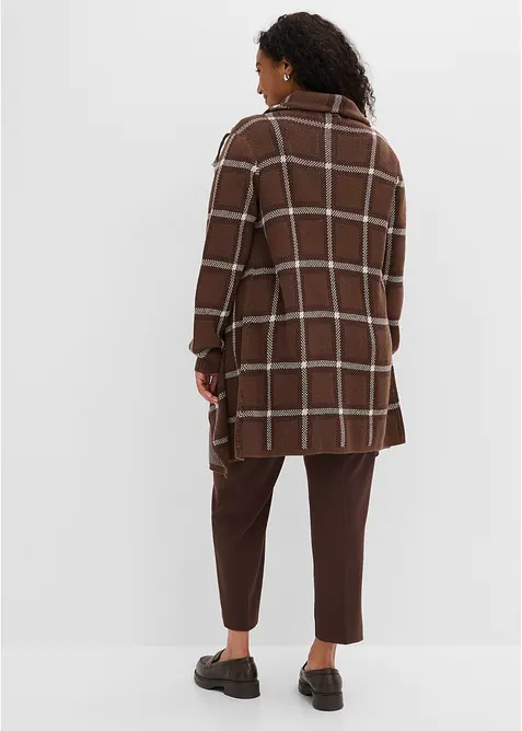Cardigan di maglia lungo con frange, bonprix