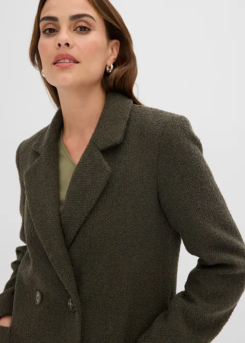 Cappotto corto in simil lana, bonprix