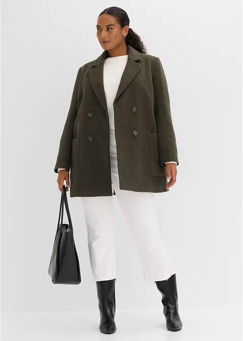 Cappotto corto in simil lana, bonprix