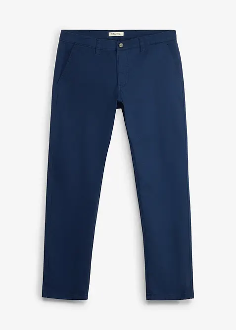 Pantaloni chino elasticizzati relaxed fit, straight, bonprix