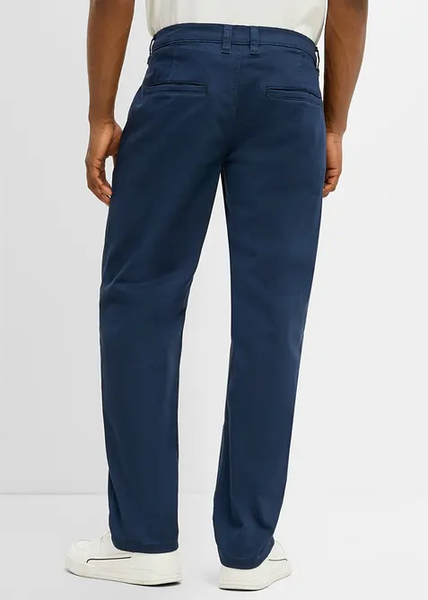 Pantaloni chino elasticizzati relaxed fit, straight, bonprix